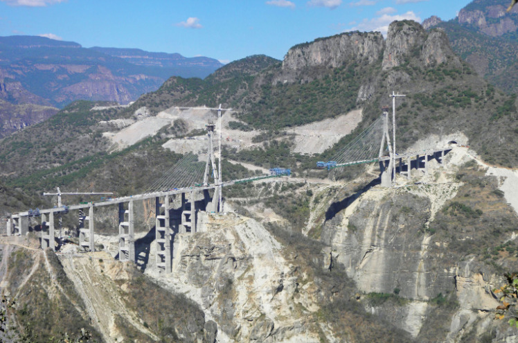 An image illustration of the longest bridge in Mexico